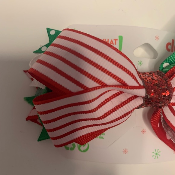 Claire’s holiday clip on bow. New. - Picture 2 of 5
